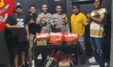 Polsek Ternate Utara Amankan Ratusan Kantong Miras Ilegal Di Pelabuhan Dufa-Dufa