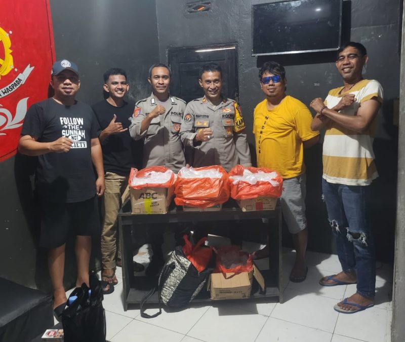 Polsek Ternate Utara amankan ratusan Miras jenis cap tikus.(humas)