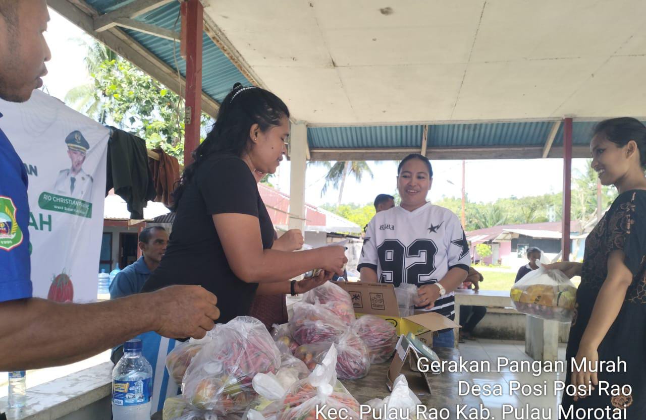 Tekan Inflasi Jelang Nataru, Pemkab Morotai Gelar Pangan Murah Serentak Di 6 Kecamatan