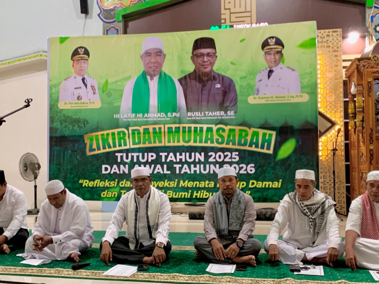 Tutup Tahun 2025 Dengan Zikir Dan Muhasabah, Wabup Halut Ajak Warga Perkuat Iman Dan Toleransi Di Bumi Hibualamo