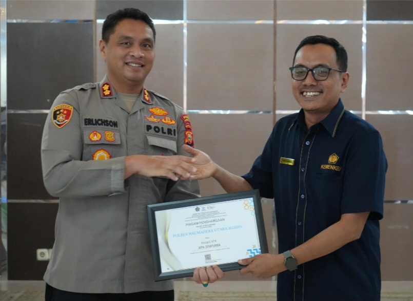 Kelola Anggaran Transparan Dan Akuntabel, Polres Halmahera Utara Raih IKPA Sempurna Dari KPPN Tobelo