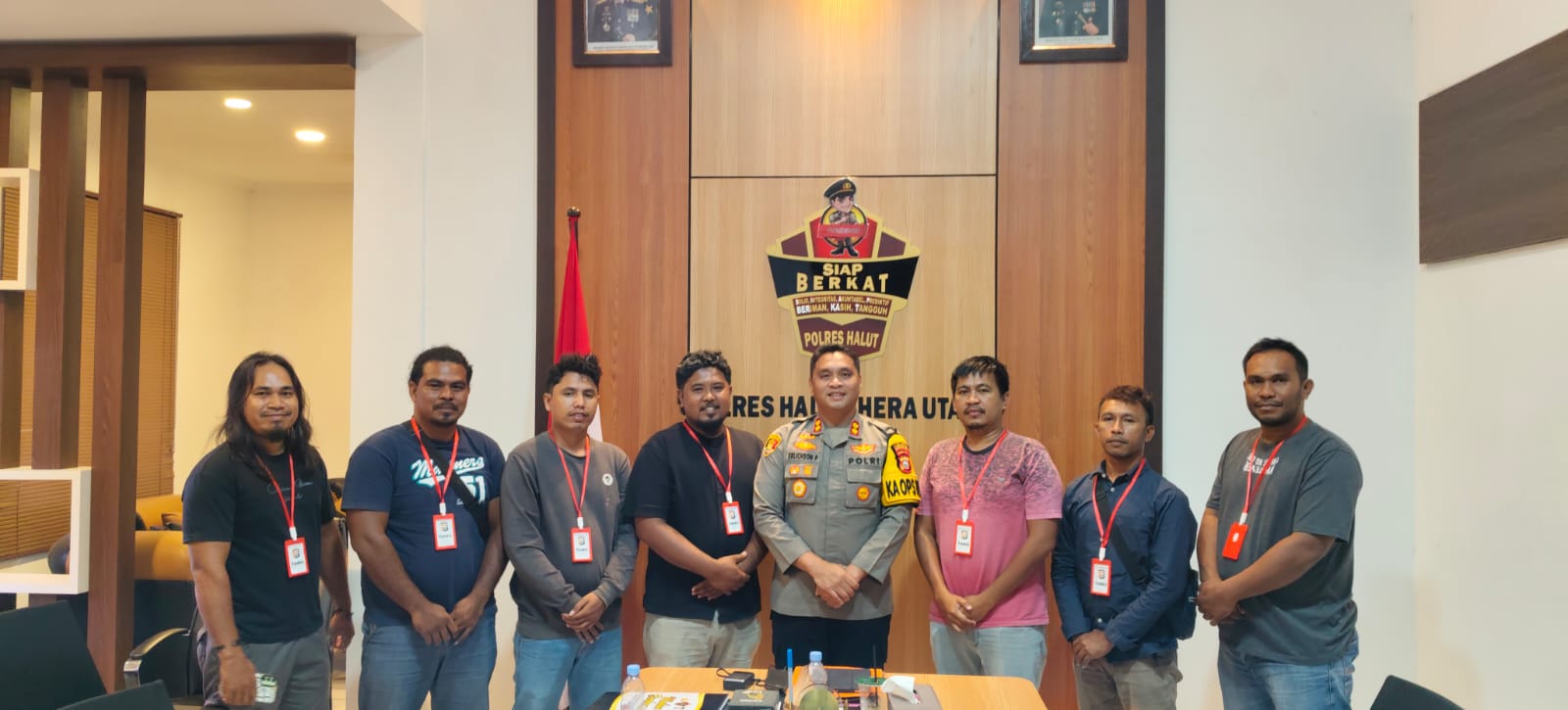 PWI Halut Dan Kapolres Perkuat Sinergi, Komitmen Jaga Kamtibmas