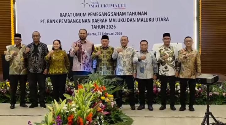 Hadiri Kegiatan RUPS Bank Maluku-Malut, Bupati Halut : Pastikan Tata Kelola Dan Keuntungan Daerah Aman