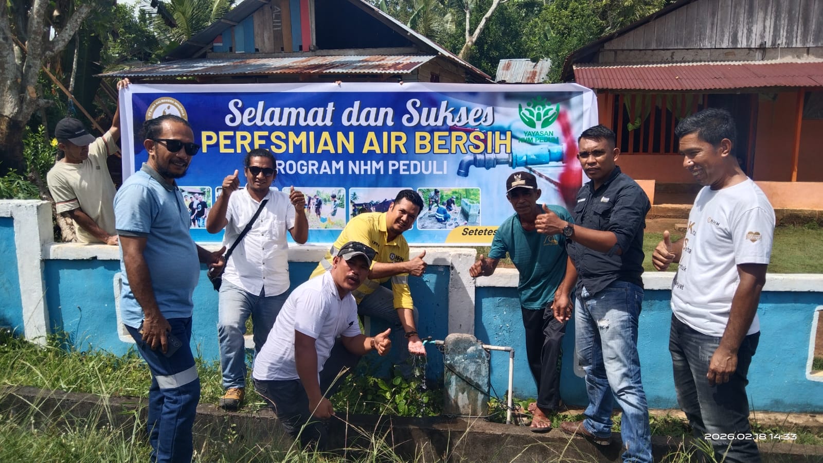 Warga Pasir Putih Kembali Nikmati Air Bersih, Usai Di Revitalisasi oleh NHM Peduli