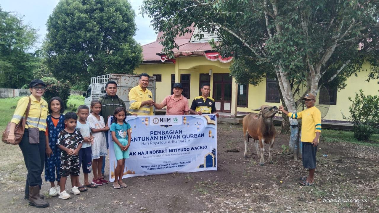 Sambut Idul Adha 1447 H, NHM Salurkan Hewan Kurban Untuk Masyarakat Lingkar Tambang