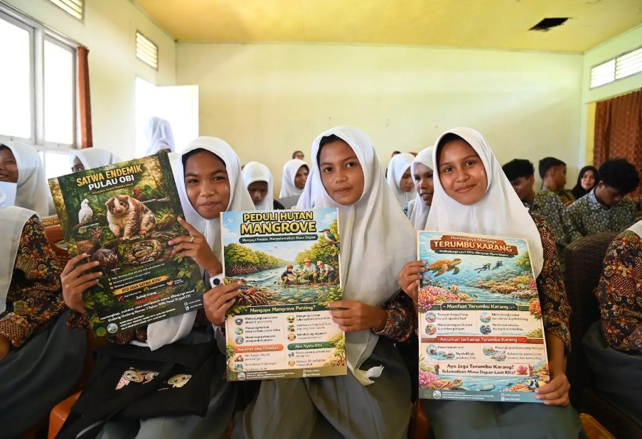 Mengenal Satwa Endemik Sejak Dini, Langkah Anak-anak Obi Menjaga Keanekaragaman Hayati