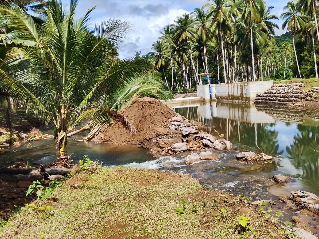 Belum Setahun Sudah Ambruk, Proyek Bendungan Rp. 34 Miliar Di Desa Sangowo Diduga Gagal Konstruksi