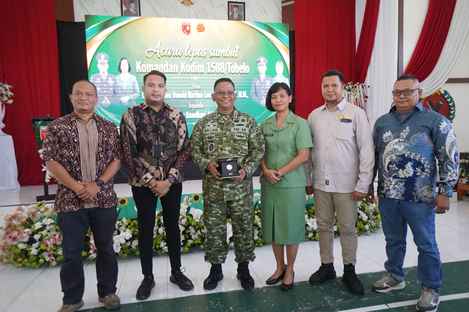 Hadiri Pisah Sambut Dandim 1508/Tobelo, NHM Tegaskan Komitmen Jaga Stabilitas Dan Keamanan Daerah