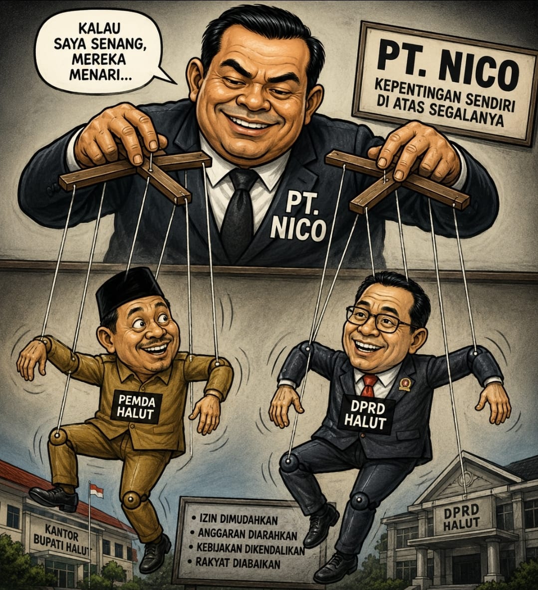 Harga Buah Kelapa Anjlok, Pemda Dan DPRD Halut Diduga Jadi ‘Boneka’ PT. NICO