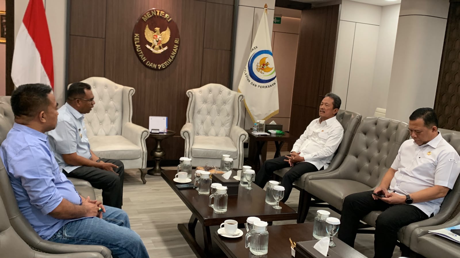 Wabup Halut Temui Menteri KKP, Dorong 5 Desa Pesisir Masuk Prioritas Kampung Nelayan Merah Putih