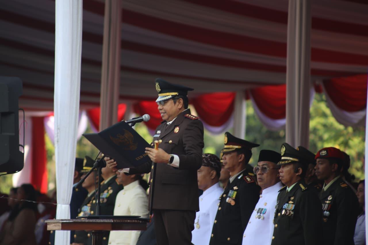 Kajari Kota Bogor Hadiri HUT Ke-81 RI Dan Bacakan Pembukaan UUD 1945