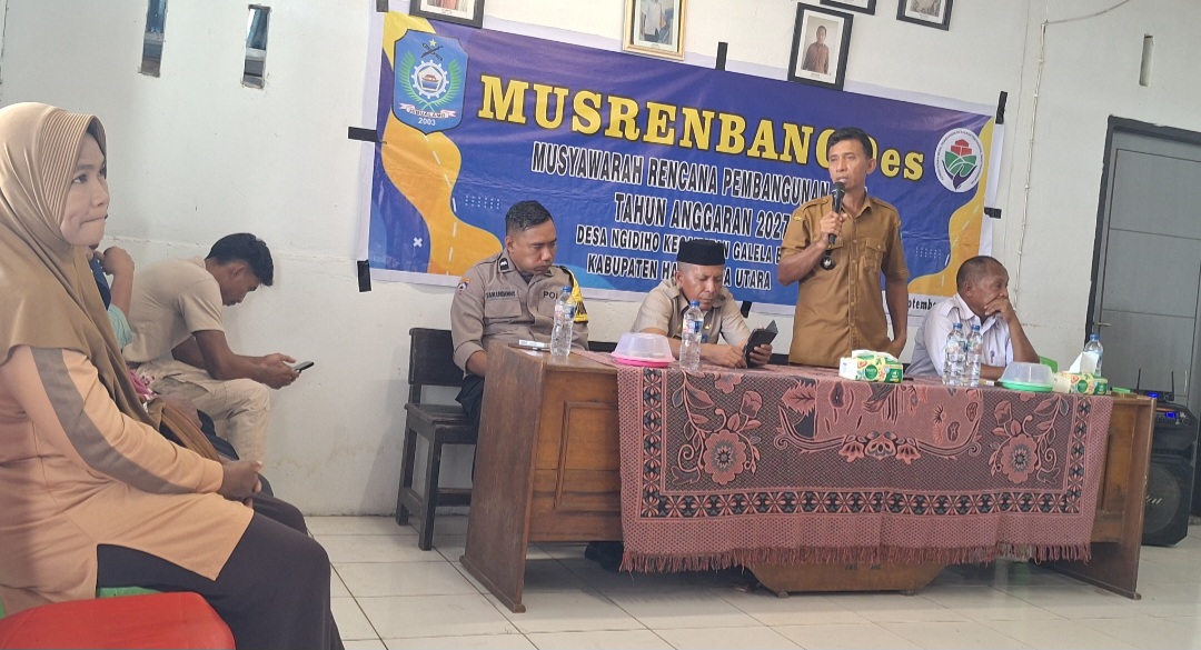 Buka MusrembangDes Desa Ngidiho Tahun 2027, Abdul Wadud : Jangan Boros Program