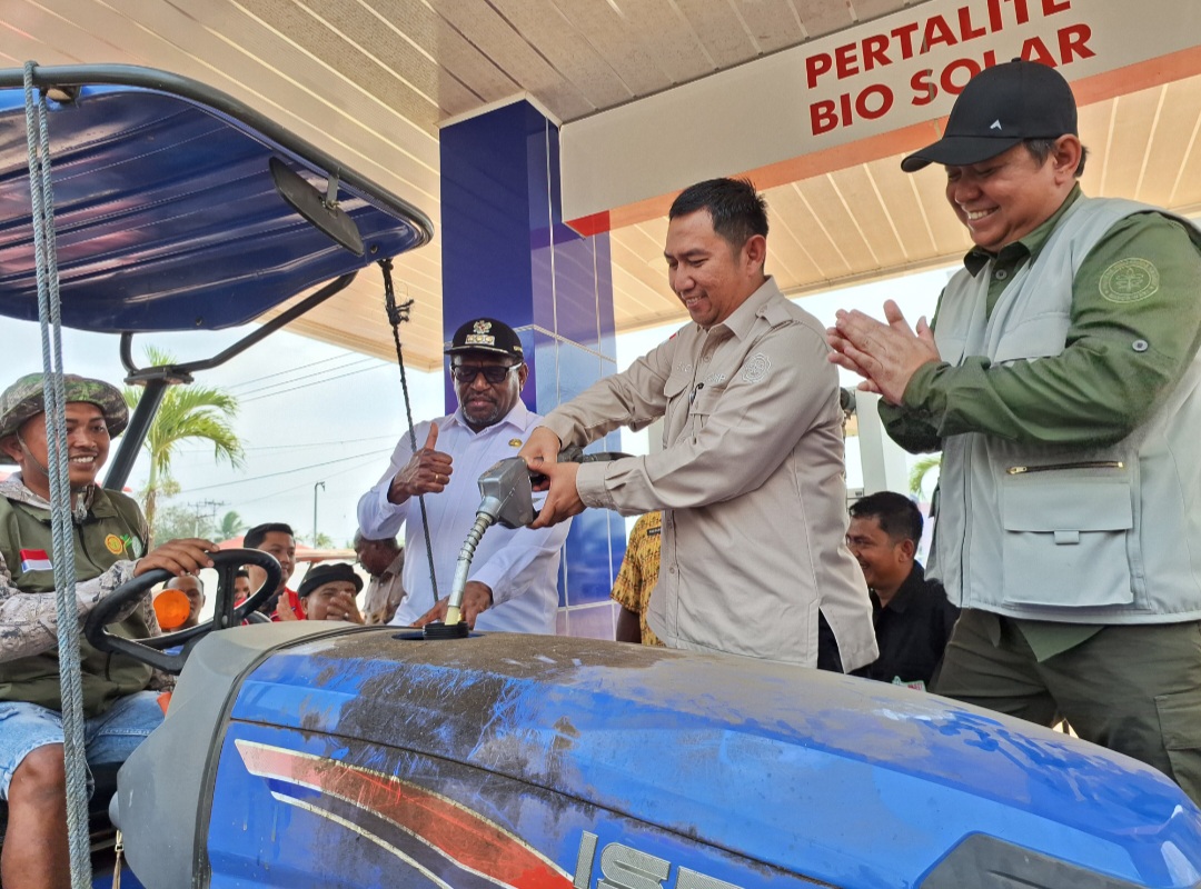 Dukung Swasembada Pangan Nasional, SPBU Tanah Miring Merauke Resmi Ditunjuk Sebagai SPBU Khusus Petani